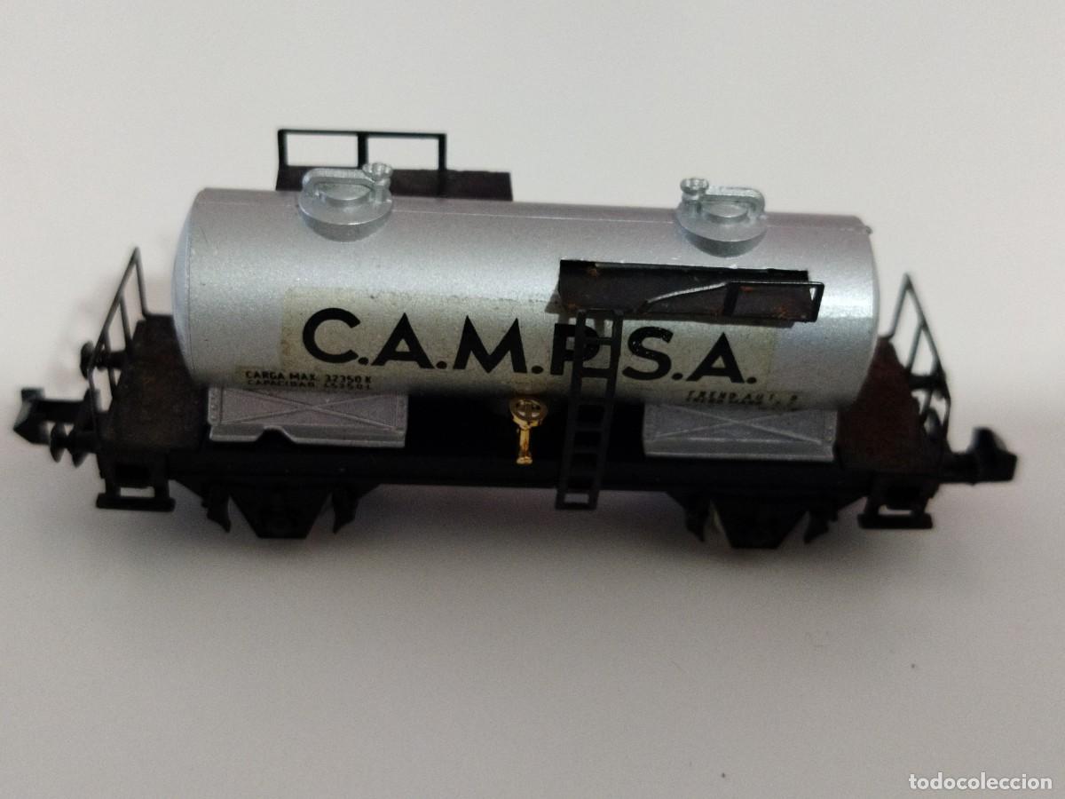 Trenes escala: IBERTREN N - VAG&Oacute;N CISTERNA 2 EJES CAMPSA REF. 351