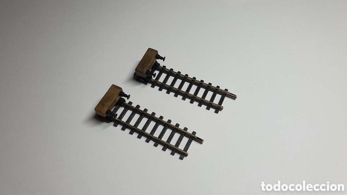 Trenes Escala: IBERTREN DOS V&Iacute;AS TOPE MARR&Oacute;N 54,2 mm, REF 6915, ESCALA 2N