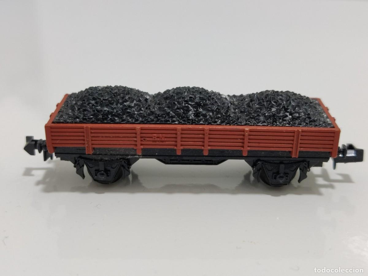 Trenes Escala: IBERTREN N - VAG&Oacute;N BORDE BAJO MARR&Oacute;N CON CARGA REF. 305