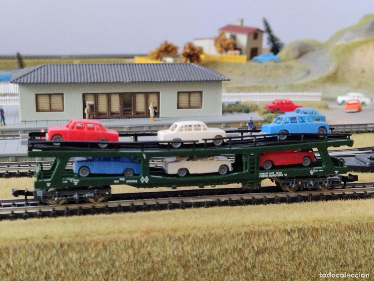 Trenes Escala: IBERTREN N - VAG&Oacute;N PORTACOCHES REF. 452