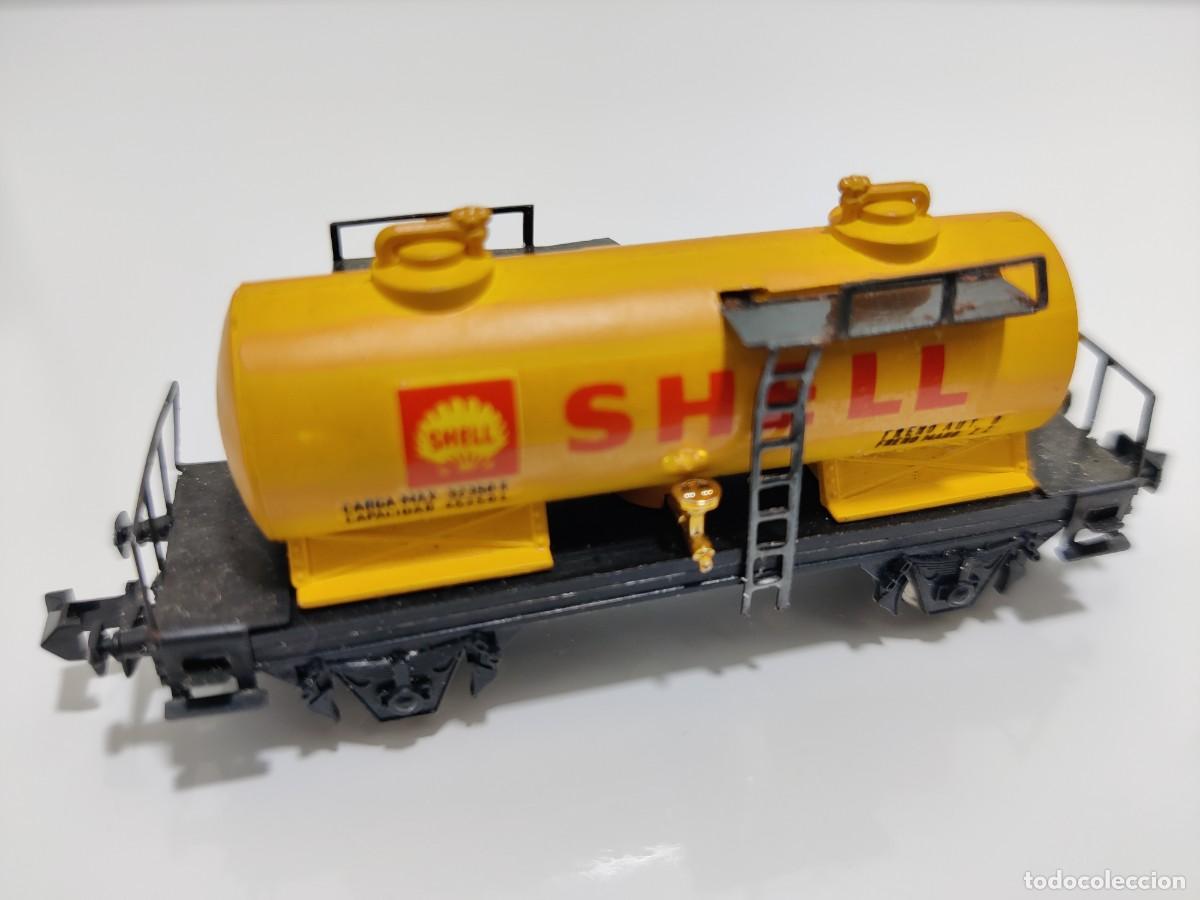 Trenes escala: IBERTREN N - CISTERNA 2 EJES SHELL REF. 352 - Foto 4