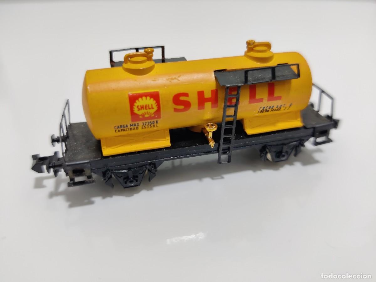 Trenes escala: IBERTREN N - CISTERNA 2 EJES SHELL REF. 352 - Foto 3