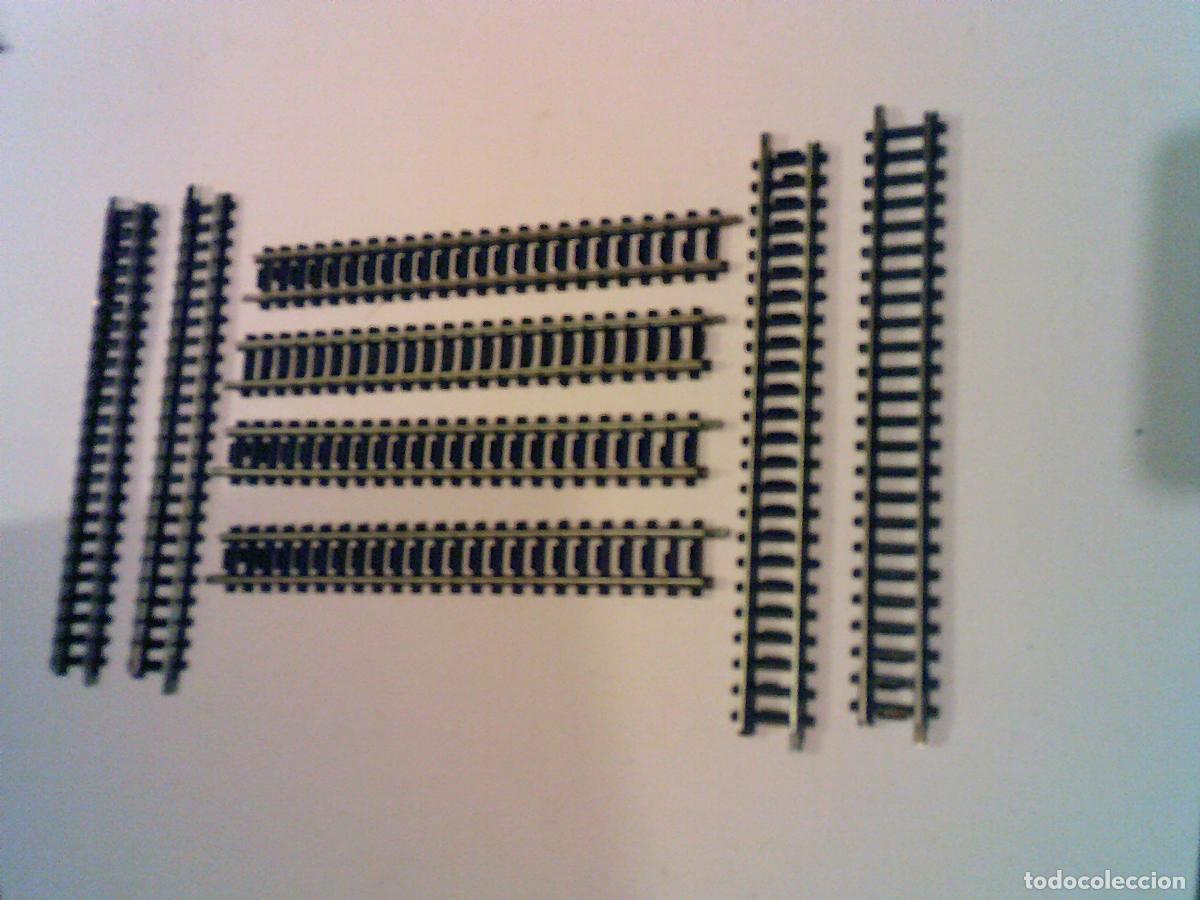 Trenes Escala: Lote 8 v&iacute;as rectas Escala N Ibertren 120mm. 12cm.