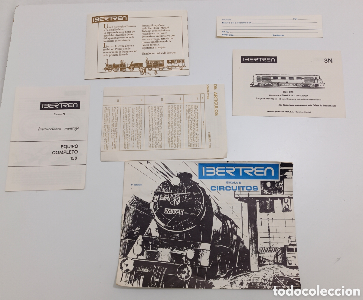 Trenes Escala: Documentacion completa circuito ibertren 150 3n talgo locomotora virgen del carmen