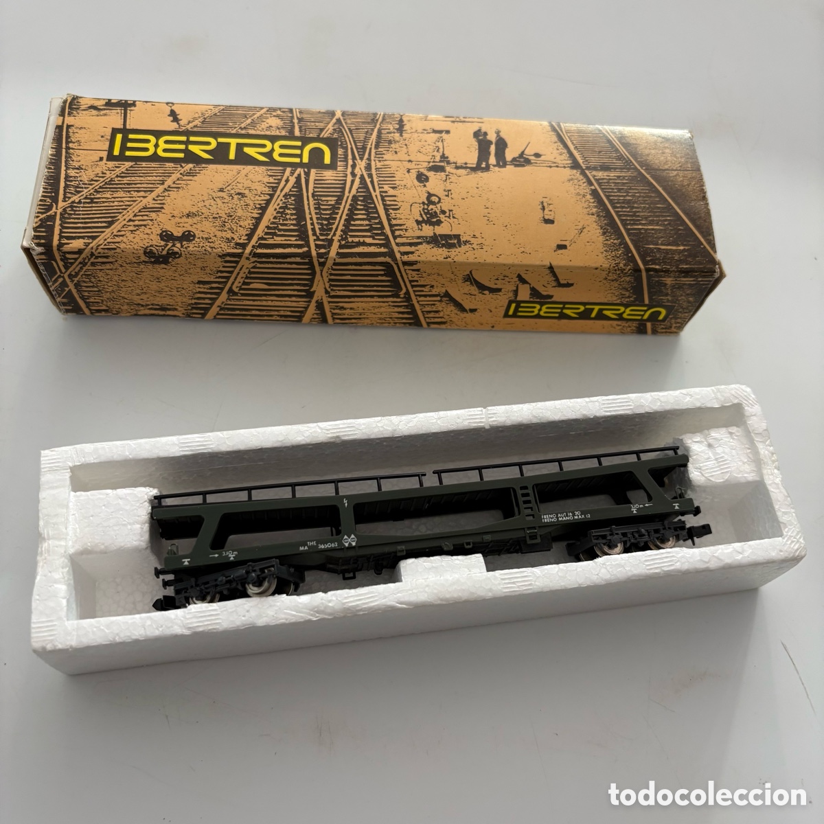 Trenes Escala: Vagon de Mercancias Porta Coches 4 ejes Ref. 3631 Ibertren Escala N