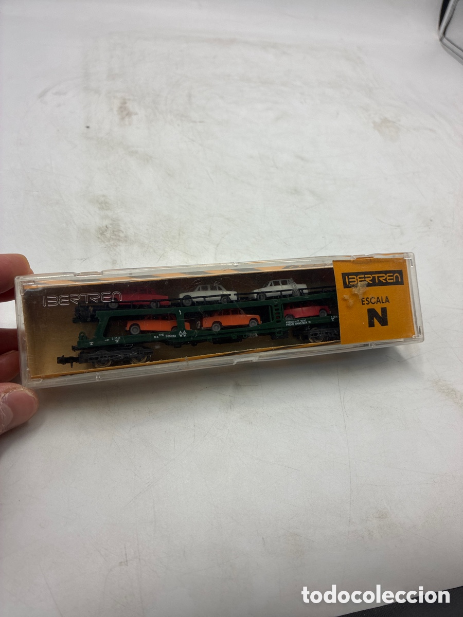 Trenes Escala: Vag&oacute;n porta-coches de Ibertr&eacute;n en escala N.