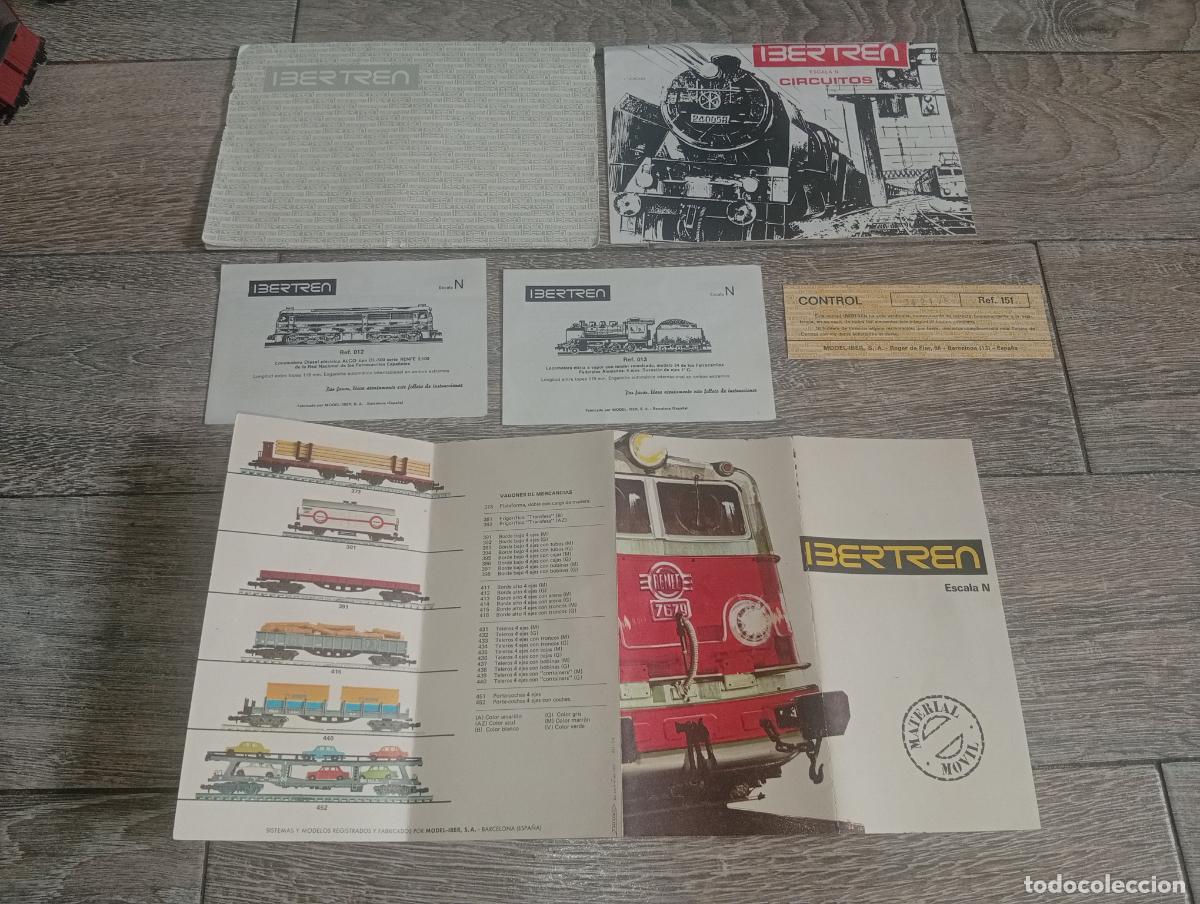 Trenes Escala: Lote Papeles Instrucciones cat&aacute;logo manual Ibertren Tren escala N