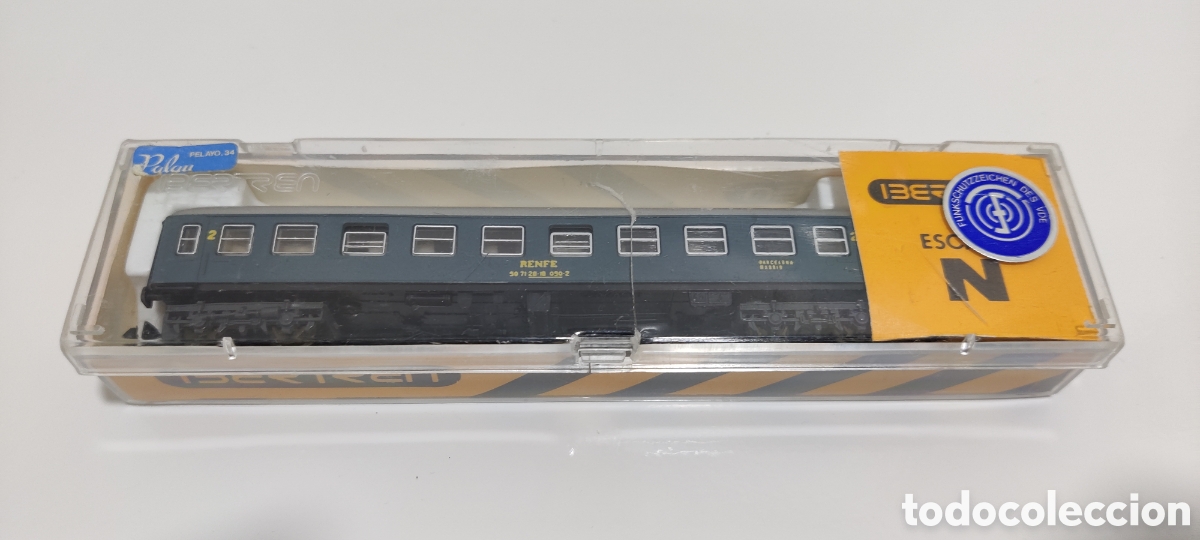 Trenes Escala: IBERTREN N - COCHE VIAJEROS 2&ordf; CLASE AZUL REF. 204