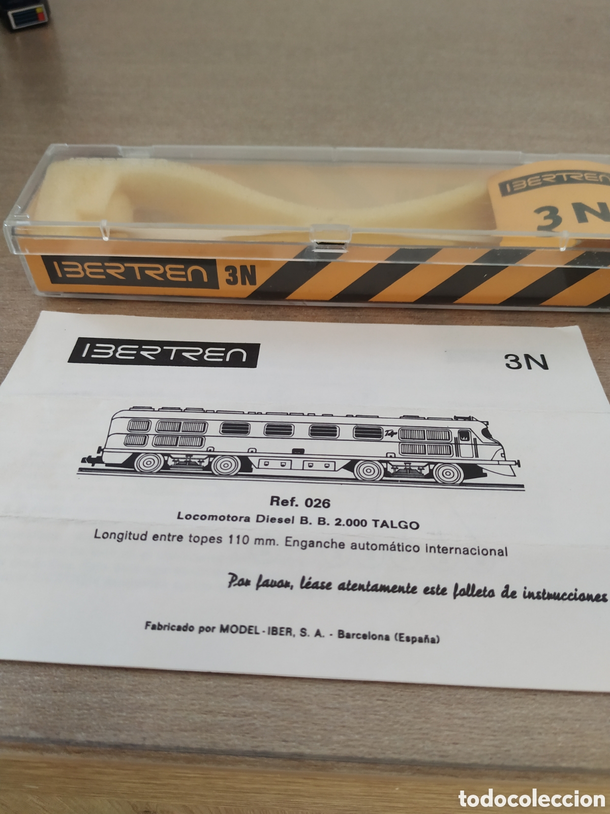 Trenes Escala: Caja original LOCOMOTORA DIESEL B.B. 2000 TALGO IBERTREN 3N REF 026
