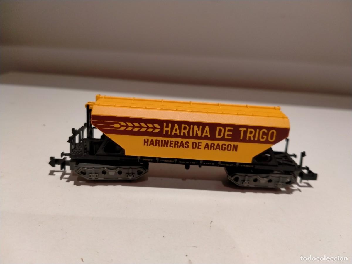 Trenes Escala: Vag&oacute;n Ibertren N tolva Harineras de Arag&oacute;n sin caja
