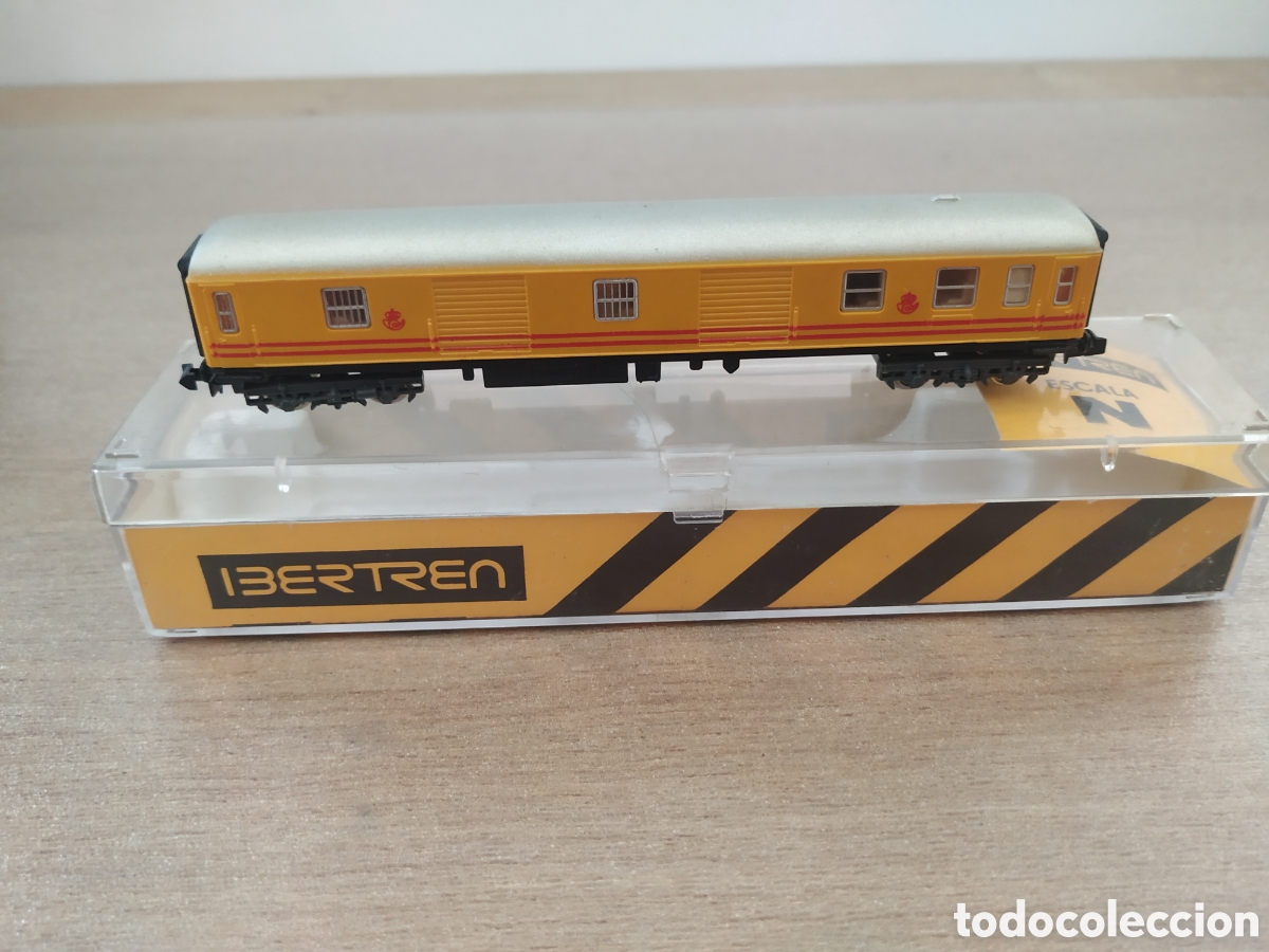 Trenes Escala: Vag&oacute;n de Correos Amarillo de Ibertren N referencia 225 con caja original