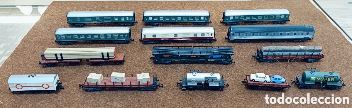 Trenes Escala: ESCALA 3N. IBERTREN . LOTE DE 14 VAGONES . GRAN VARIEDAD