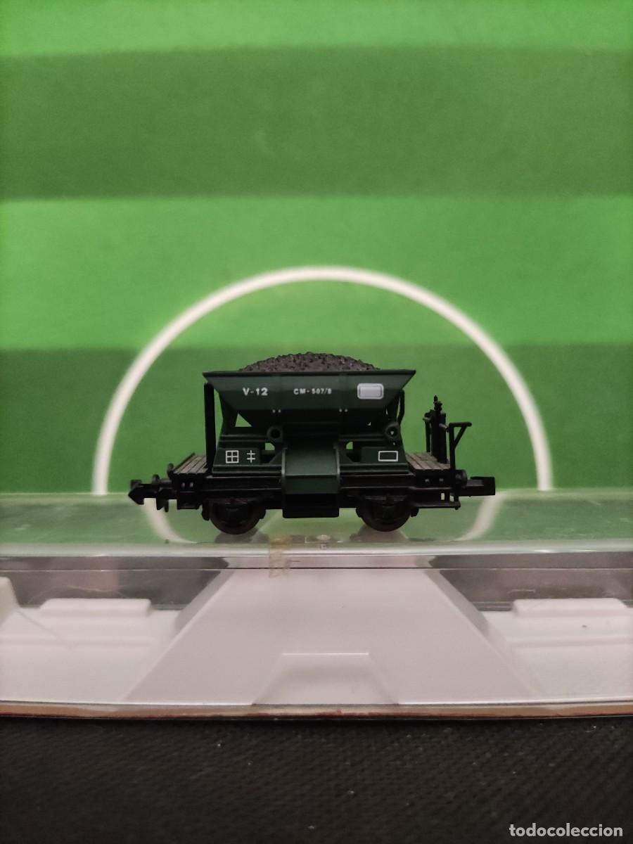 Trenes Escala: Vag&oacute;n tolva minas verde Ref. 462 Ibertren Escala N