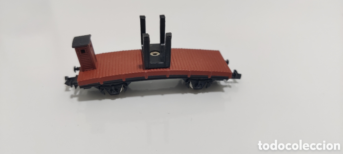 Trenes Escala: IBERTREN N - VAG&Oacute;N PLATAFORMA CON GARITA REF. 372