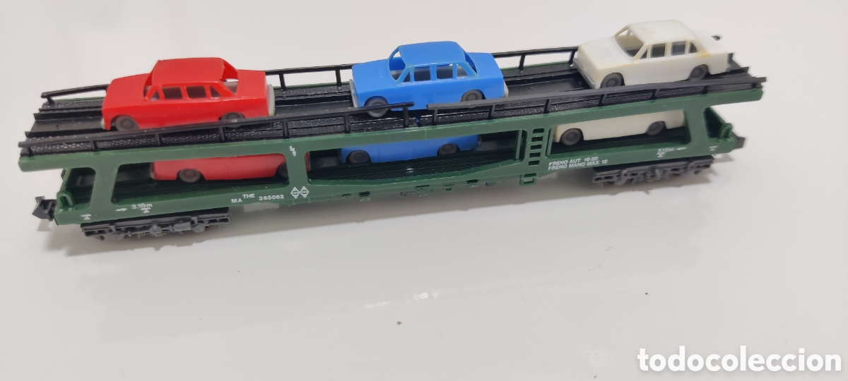 Trenes escala: IBERTREN N - VAG&Oacute;N PORTACOCHES REF. 452
