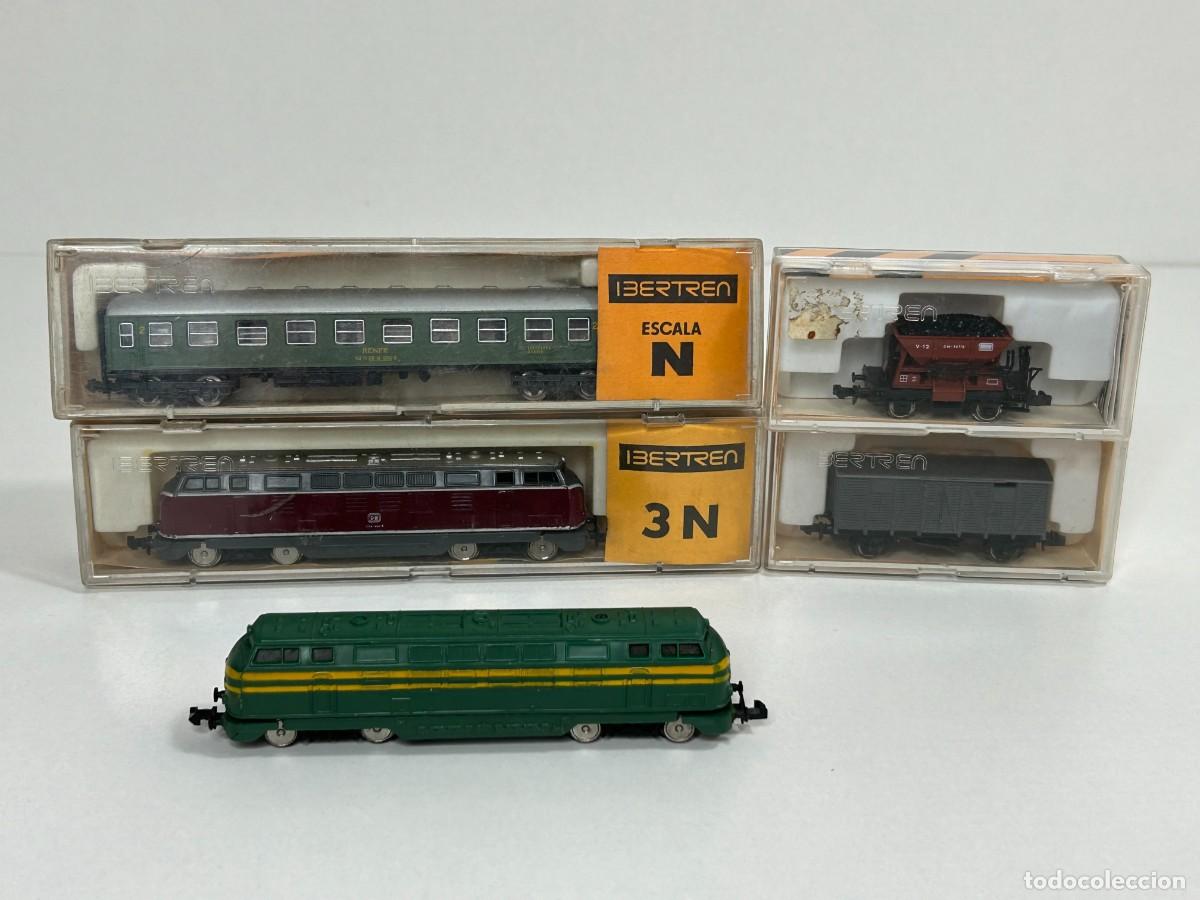Trains &Eacute;chelle: LOTE IBERTREN 3N , 2 LOCOMOTORAS Y 3 VAGONES