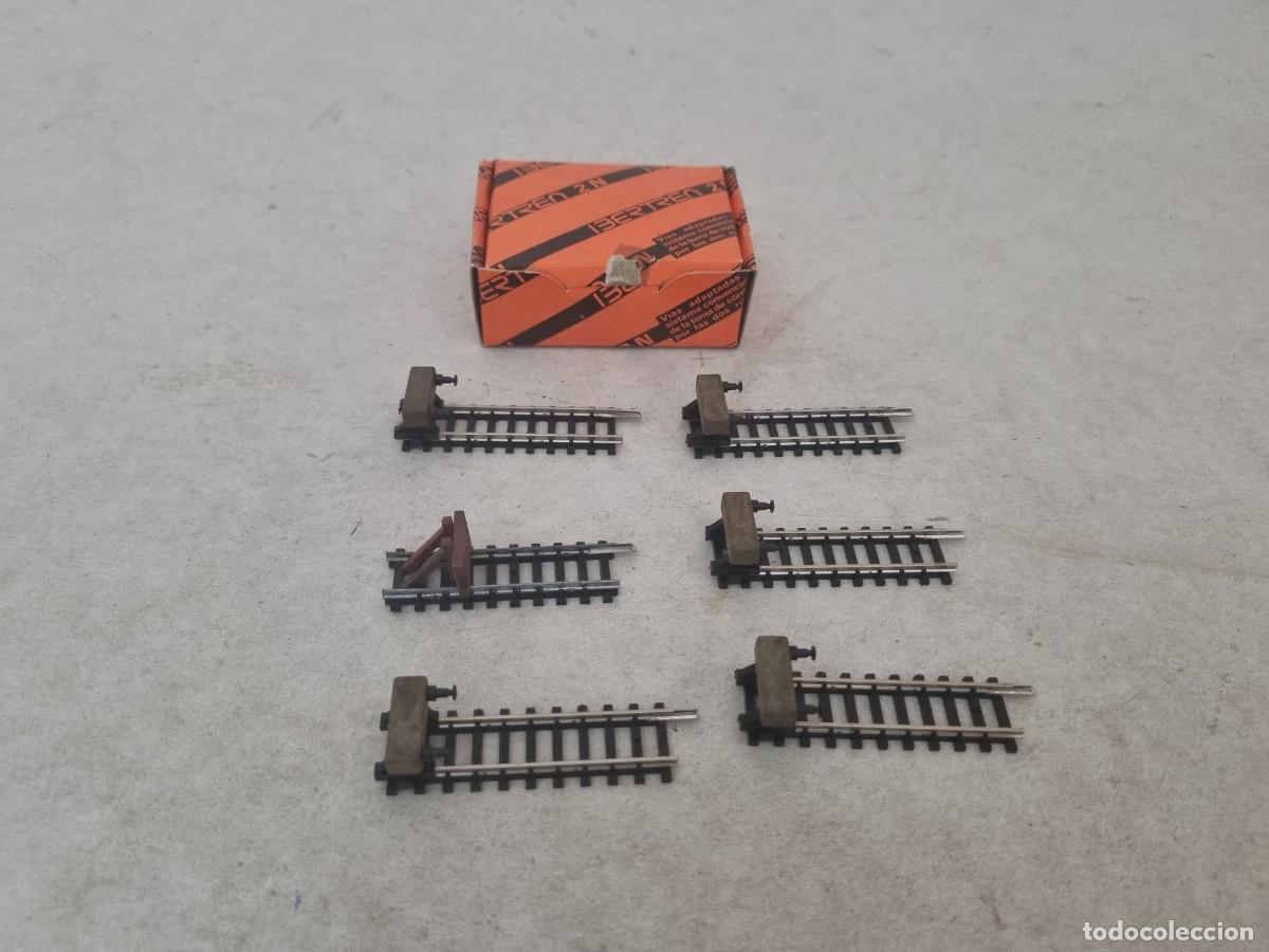 Trenes escala: Ibertren 2N Caja con 6 topes de v&iacute;a Ref 0915