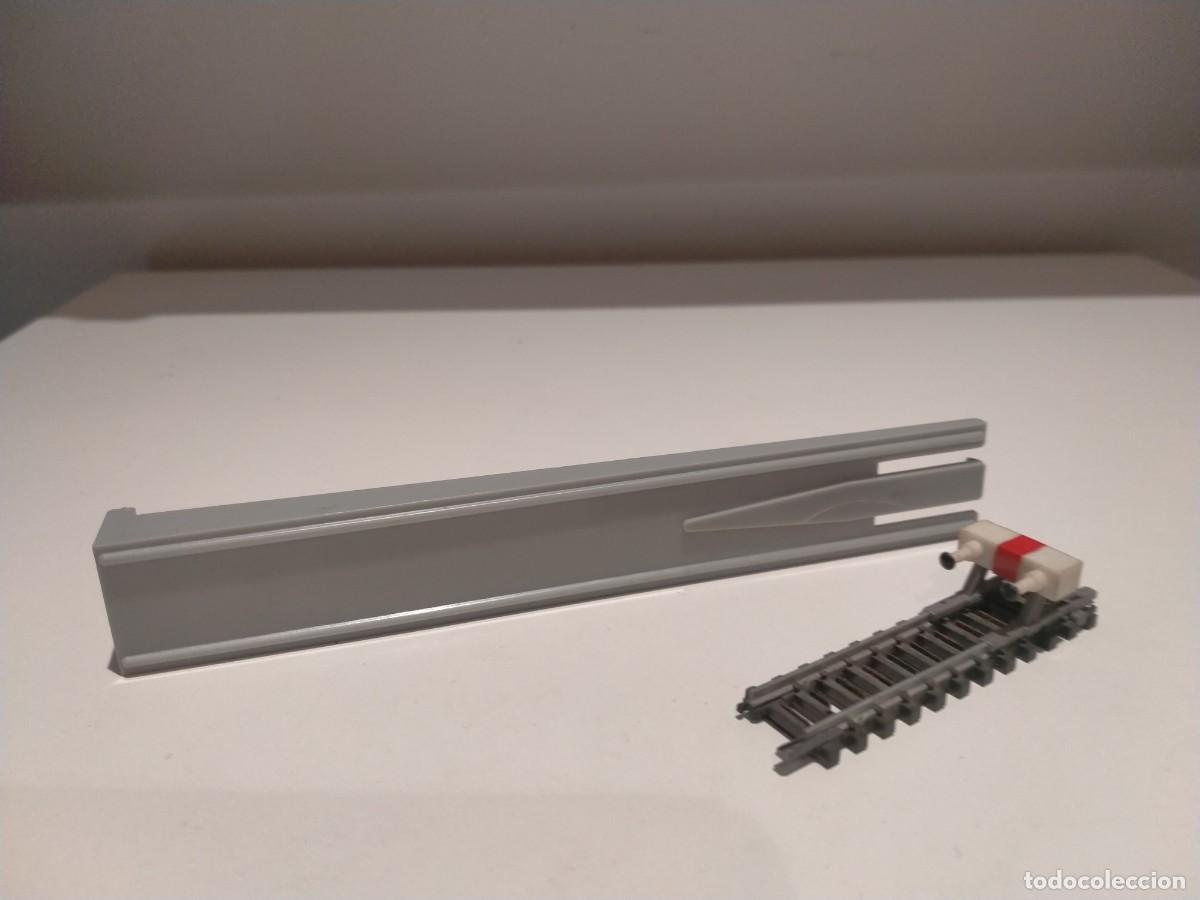 Trenes escala: Encarrilador y tramo v&iacute;a con tope Ibertren 3N