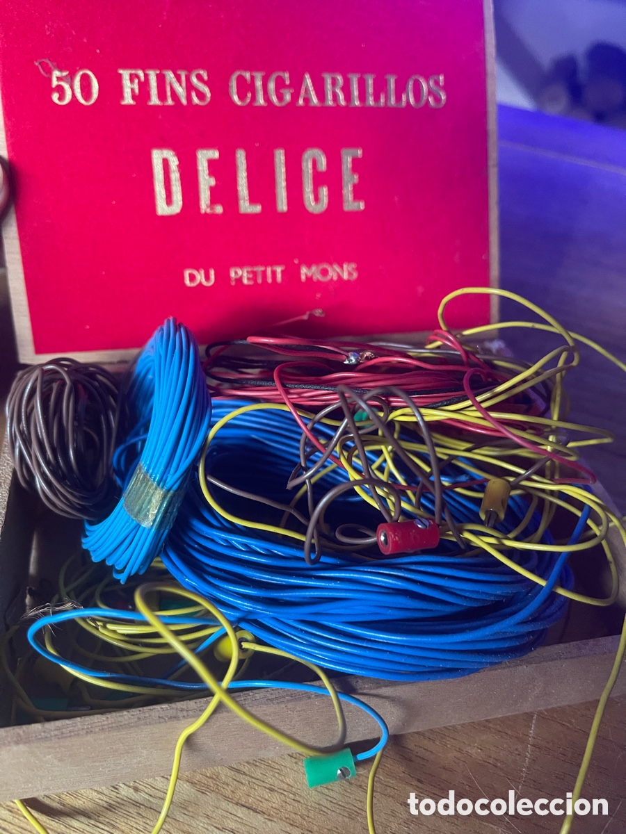 Trenes escala: Lote cables antiguos para trenes el&eacute;ctricos maqueta