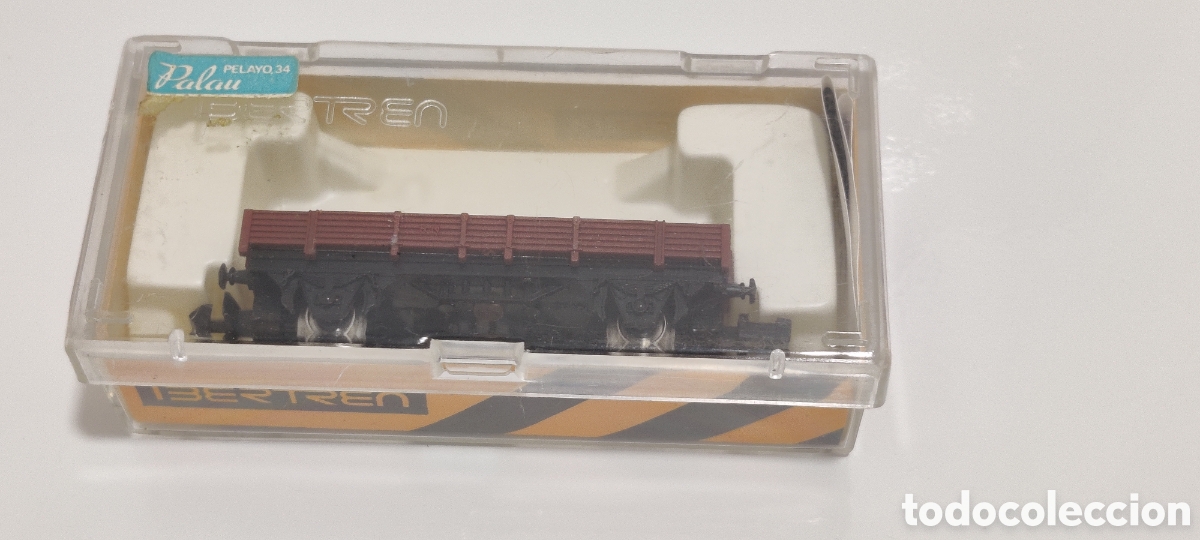 Trenes escala: IBERTREN N - VAG&Oacute;N BORDE BAJO MARR&Oacute;N REF. 301