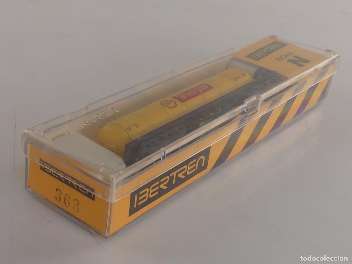 Trenes escala: Vag&oacute;n Cisterna Shell Gas Shellgas ref. 363, Ibertren esc. N