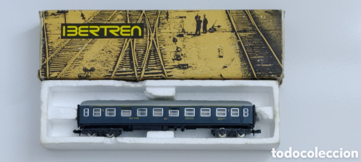 Trenes escala: IBERTREN N - COCHE VIAJEROS 1&ordf; CLASE AZUL REF. 202