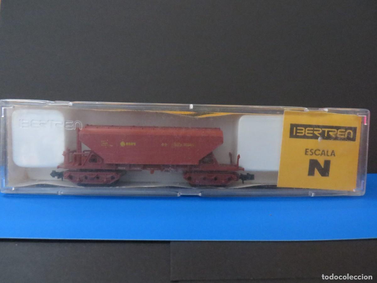 Trenes escala: VAG&Oacute;N IBERTREN TOLVA 4 EJES RENFE REF 475. ESCALA N