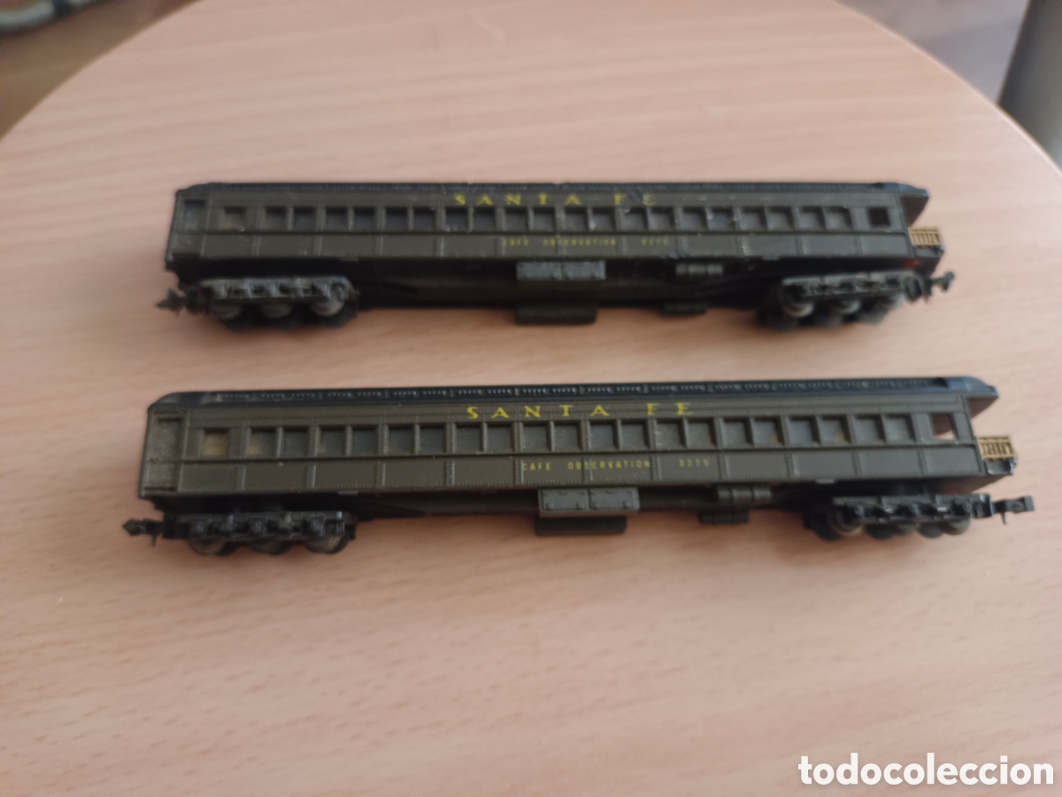 Trenes escala: 2 vagones 6 ejes santa fe lima tipo ibertren escala 2n , 3n