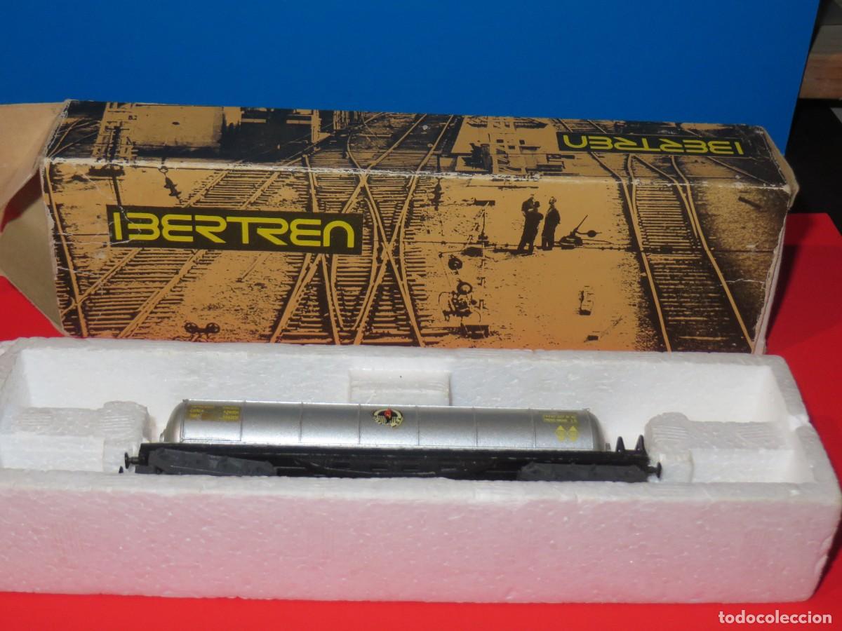 Trenes escala: VAG&Oacute;N CISTERNA 4 EJES BUTANO IBERTREN ESCALA N. REF. 362