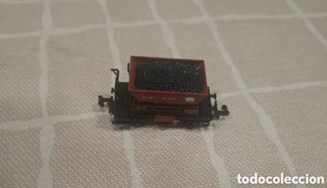 Trenes escala: Vagon de carbon v- 12