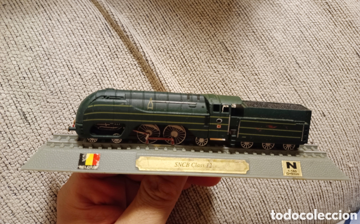 Trenes escala: Locomotora tren estatica SNCB 12 Class modelo 12002 escala n 1:160
