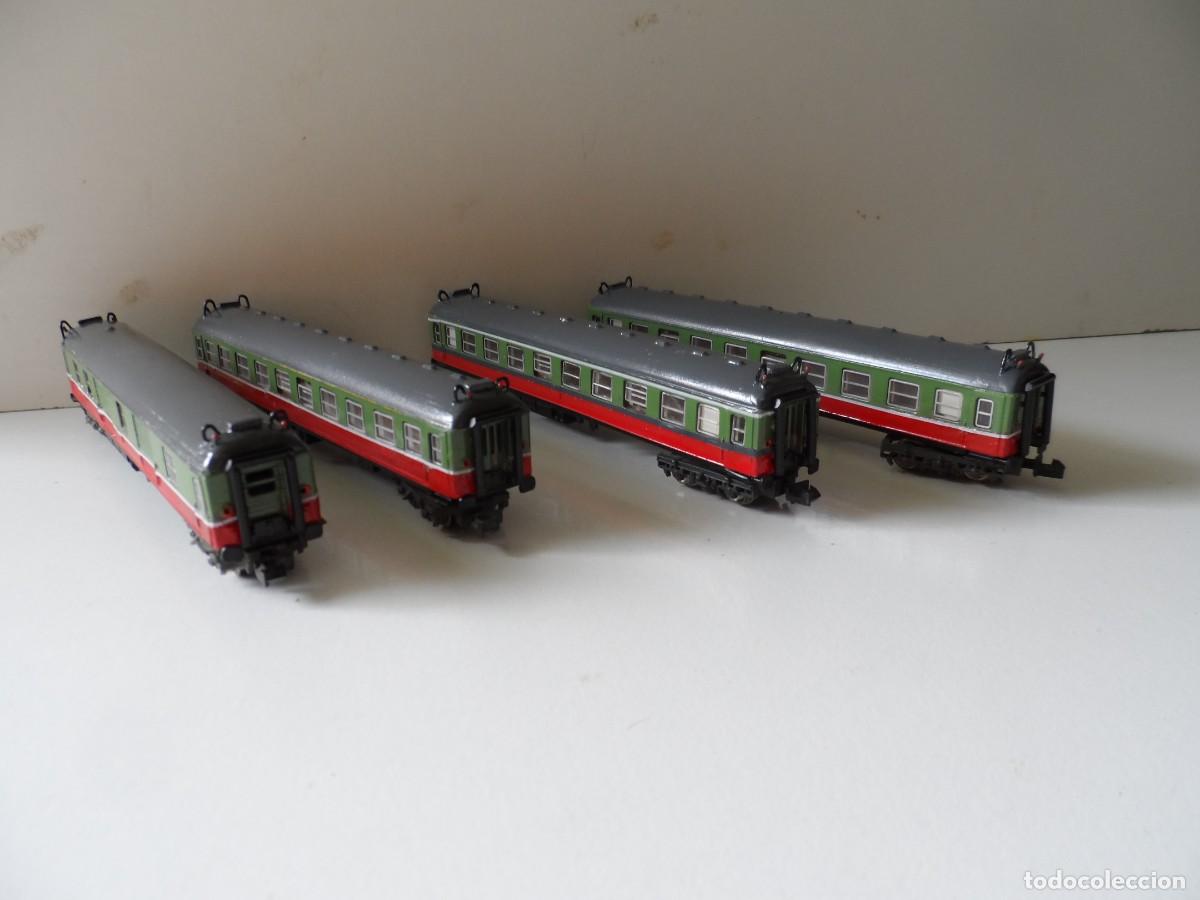 Modelleisenbahnen: LOTE DE 4 VAGONES IBERTREN 8000 TIPO LUCKY ESCALA N