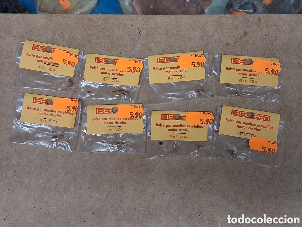 Trenes escala: 8 bolsas ibertren 794 par escobillas motor circular N