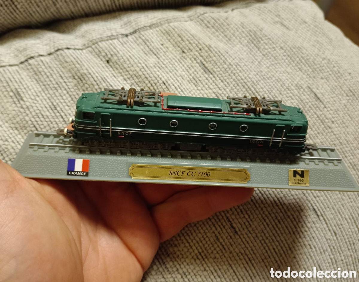 Trenes escala: locomotora estatica SNCF CC 7100 escala N 1:160 del prado