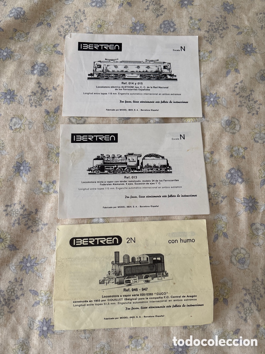 Trenes escala: Manuales locomotoras IBERTREN