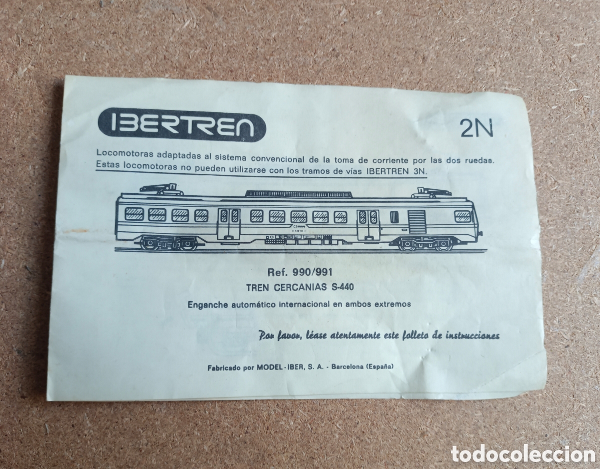 Trenes escala: Instrucciones originales ibertren tren cercanias S-440 ibertren