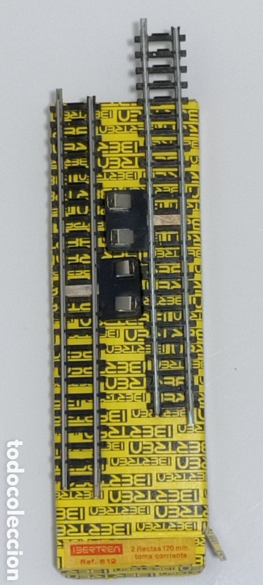 Trenes escala: IBERTREN 3 N - CAJA 2 RECTAS 120 MM TOMA CORRIENTE REF. 612