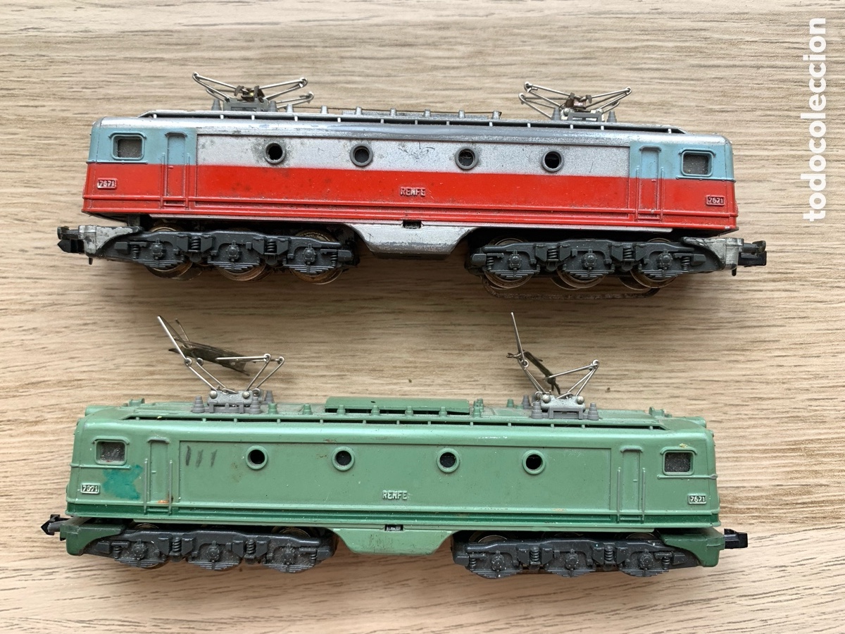 Trenes escala: PAREJA LOCOMOTORAS RENFE 7671 IBERTREN N ALSTHOM