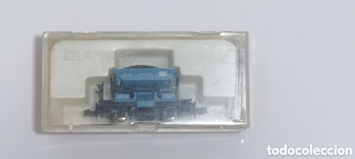 Trenes escala: IBERTREN N - VAGONETA MINAS AZUL REF. 462