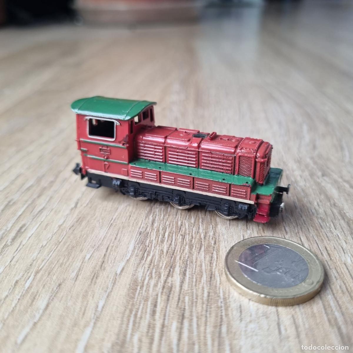 Trenes escala: Locomotora di&eacute;sel Ibertren 2N Ref. 1101 - SNCF C 61006 (S&egrave;rie C 61000) - Escala N - Roja y verde