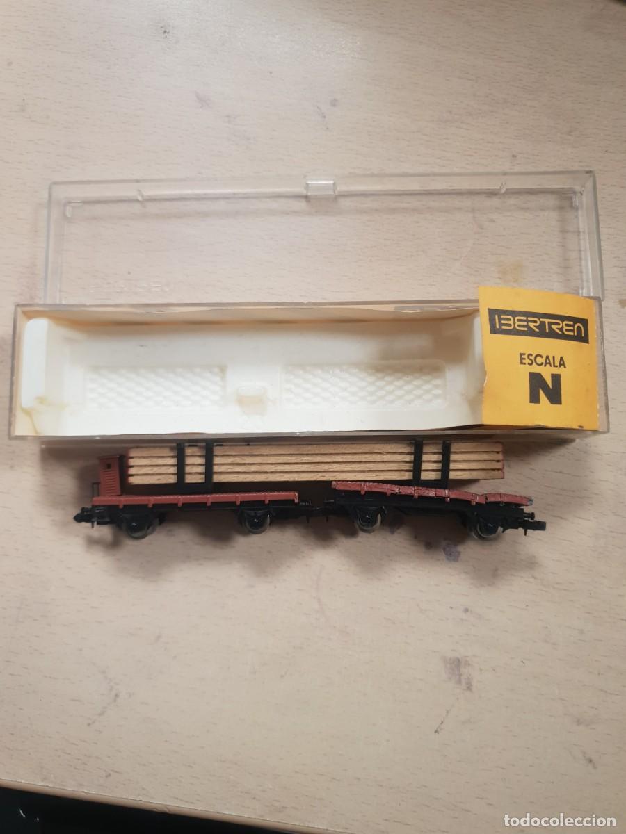 Trenes escala: Ibertren vagon doble plataforma ref 373