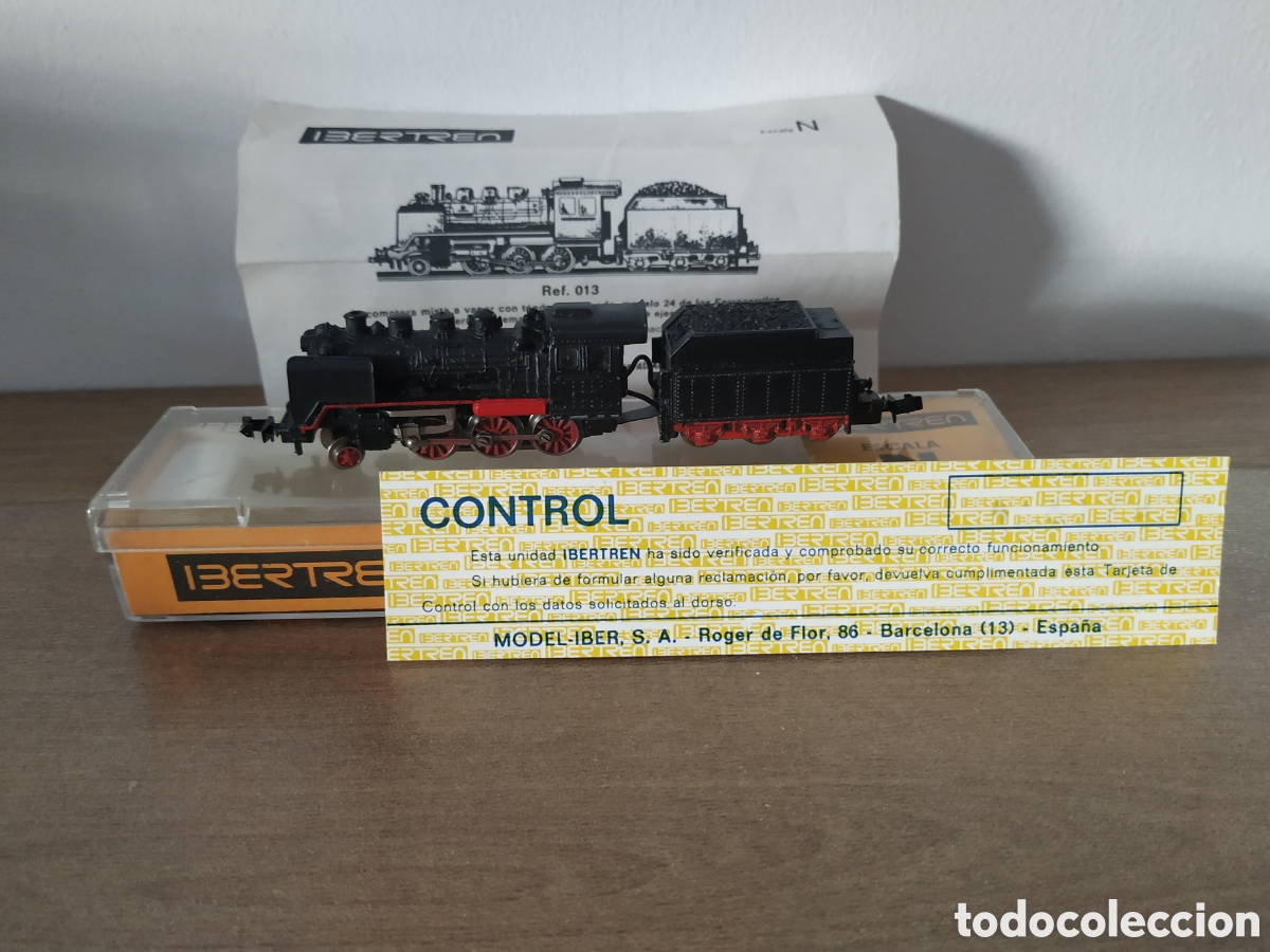 Trenes escala: LOCOMOTORA MIXTA A VAPOR CON T&Eacute;NDER DE IBERTREN 3N CON CAJA ORIGINAL