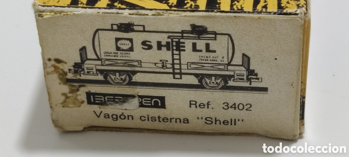 Trenes escala: IBERTREN N - VAG&Oacute;N CISTERNA 2 EJES SHELL REF. 3402 - Foto 2