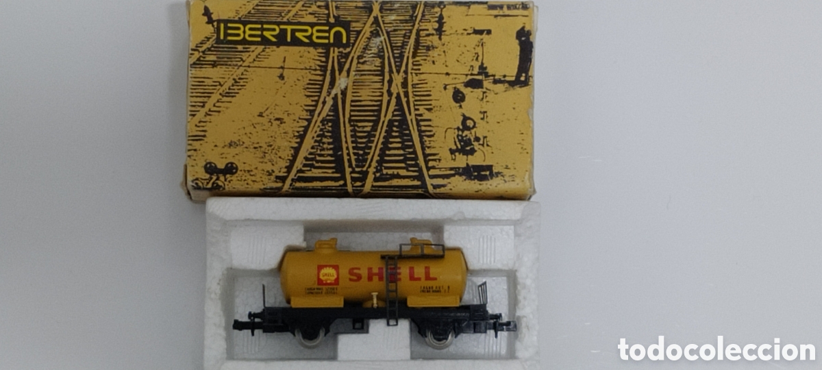 Trenes escala: IBERTREN N - VAG&Oacute;N CISTERNA 2 EJES SHELL REF. 3402