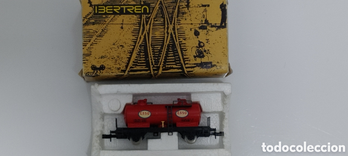 Trenes escala: IBERTREN N - CISTERNA 2 EJES ESSO REF. 3403 - Foto 1
