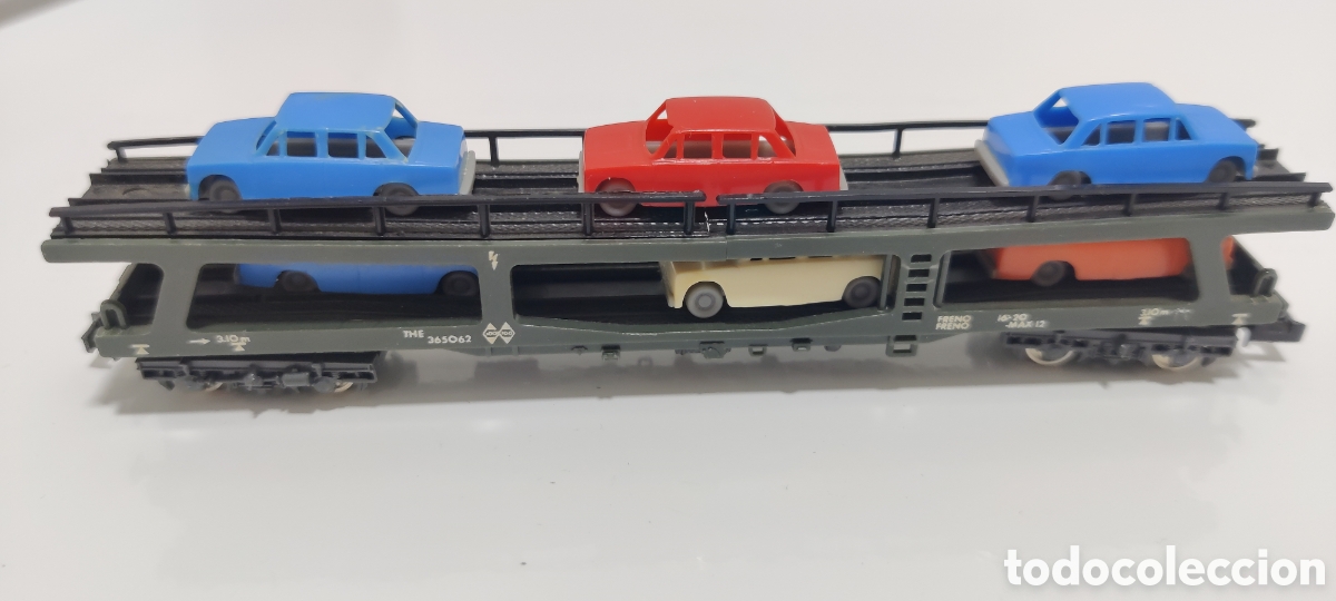 Trenes escala: IBERTREN N - VAG&Oacute;N PORTACOCHES REF. 452