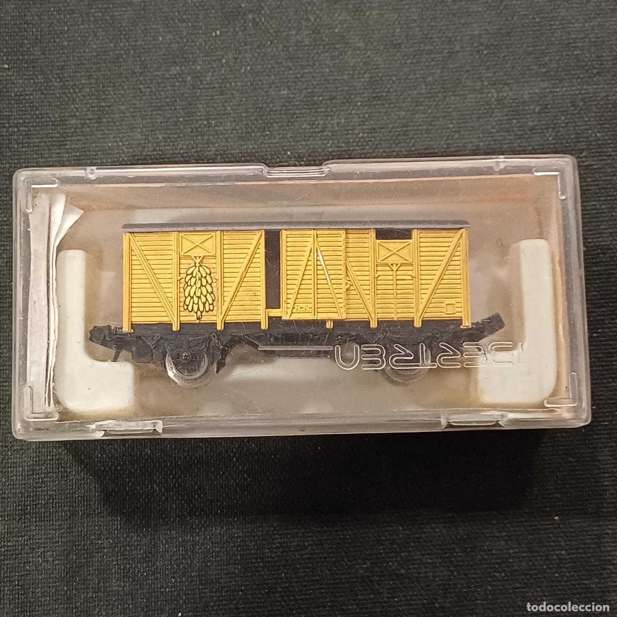 Scale Trains: VAGON CERRADO DOS EJES TRANSPORTE PLATANOS/IBERTREN ESCALA N.