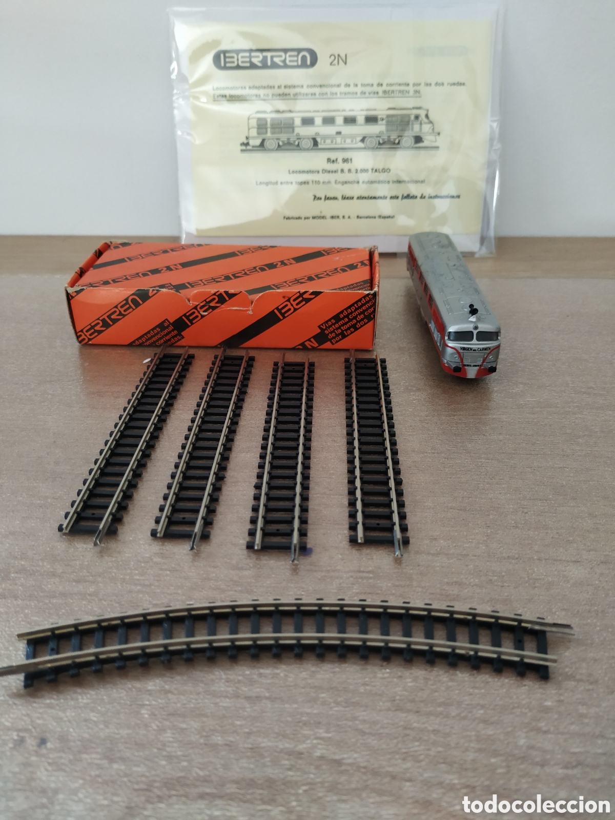 Treni in Scala: Lote LOCOMOTORA TALGO Virgen del Carmen de IBERTREN 2N con instrucciones m&aacute;s vias. REF 961