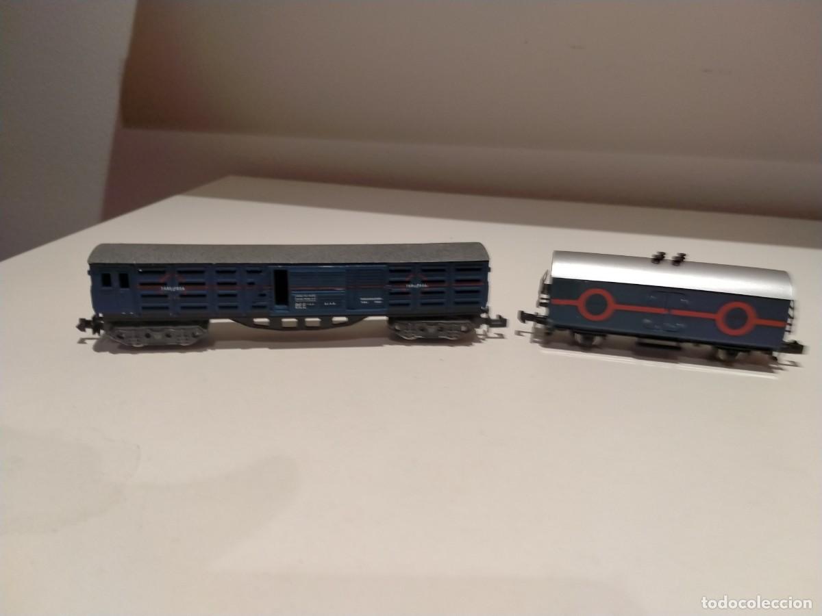 Trenes escala: Dos vagones Transfesa de Ibertren escala N