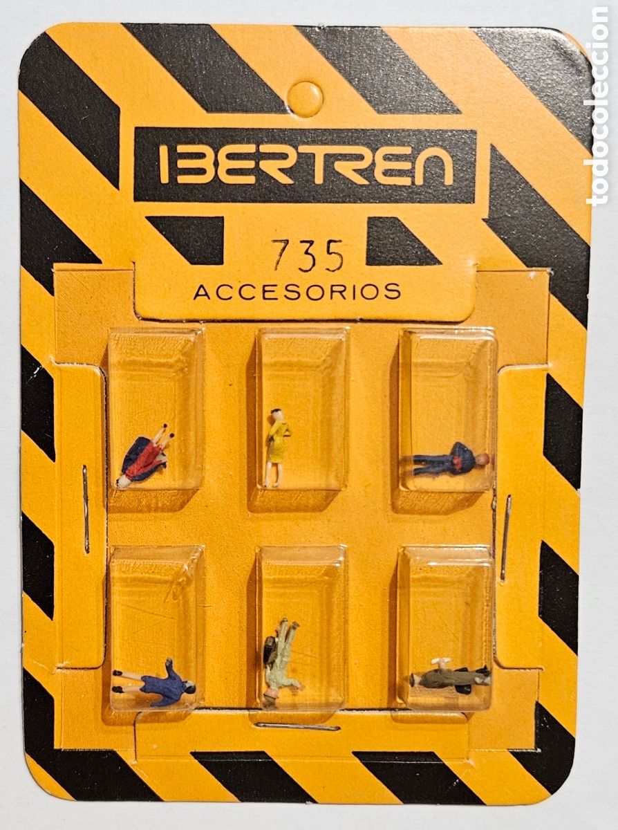 Trenes escala: IBERTREN - BLISTER 6 PERSONAJES VIAJEROS REFERENCIA 735 ESCALA N